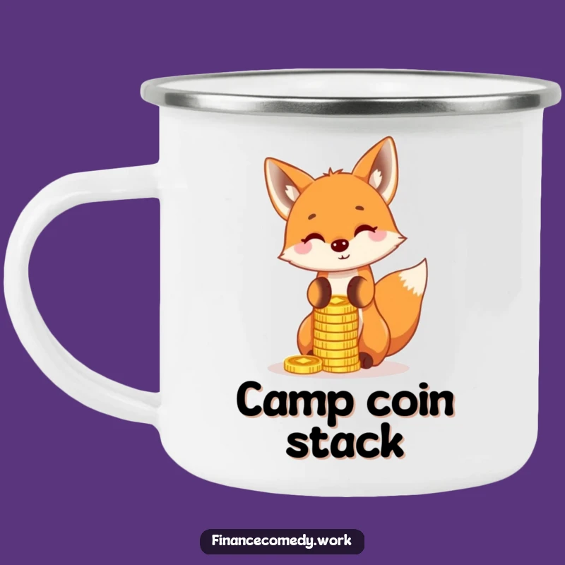 Funny Fox Camping Mug: Your Hilarious Trail Buddy for Balanced Sips