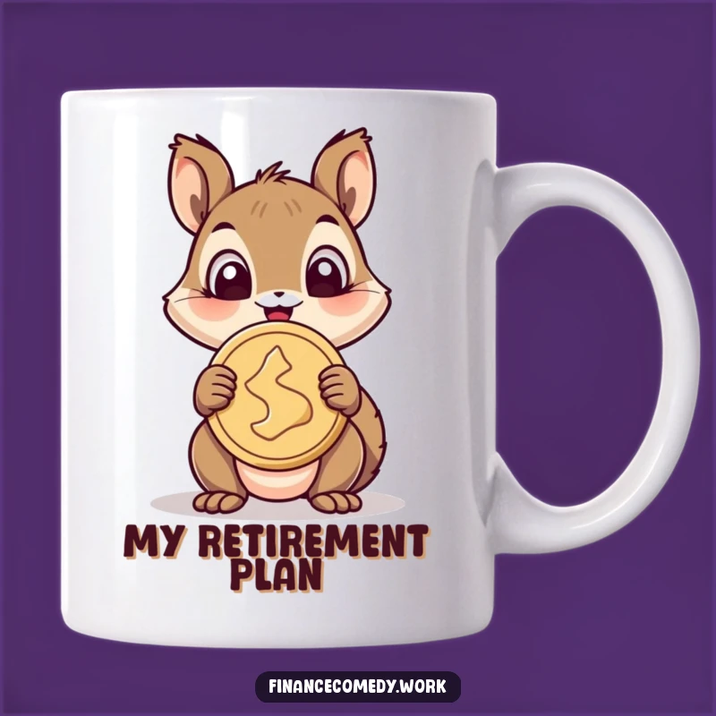 Funny Squirrel Coin Mug: A Cheerful Gift for Savers and Dreamers