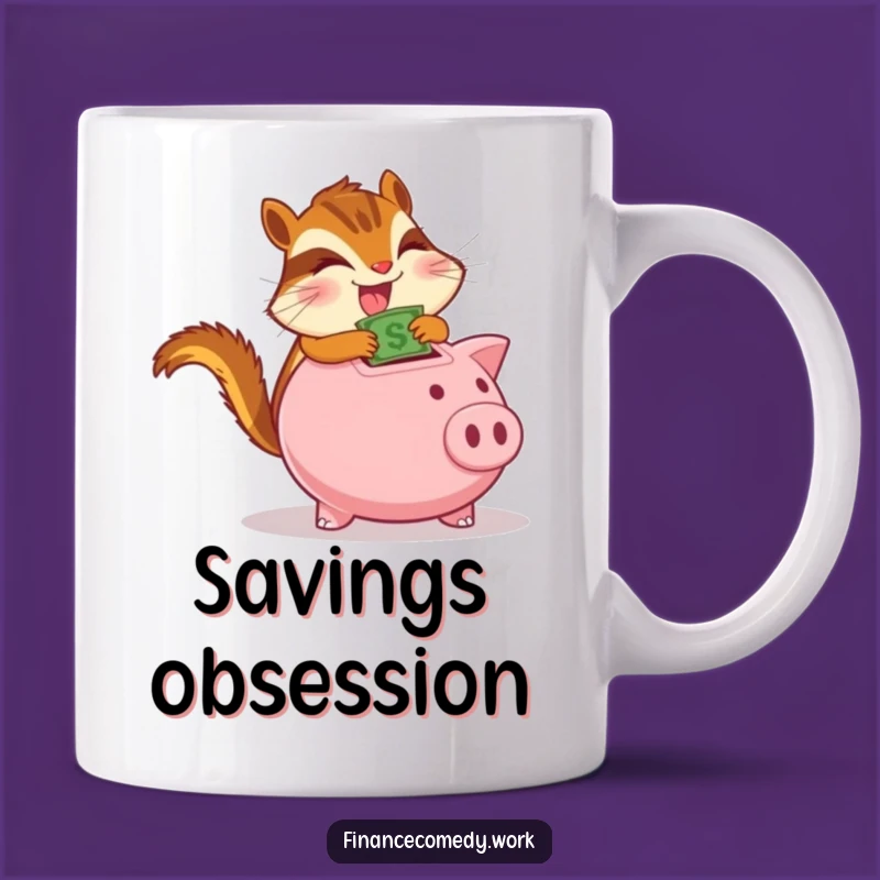 Funny Chipmunk Piggy Bank Mug: A Glee-Filled Gift for Savvy Savers