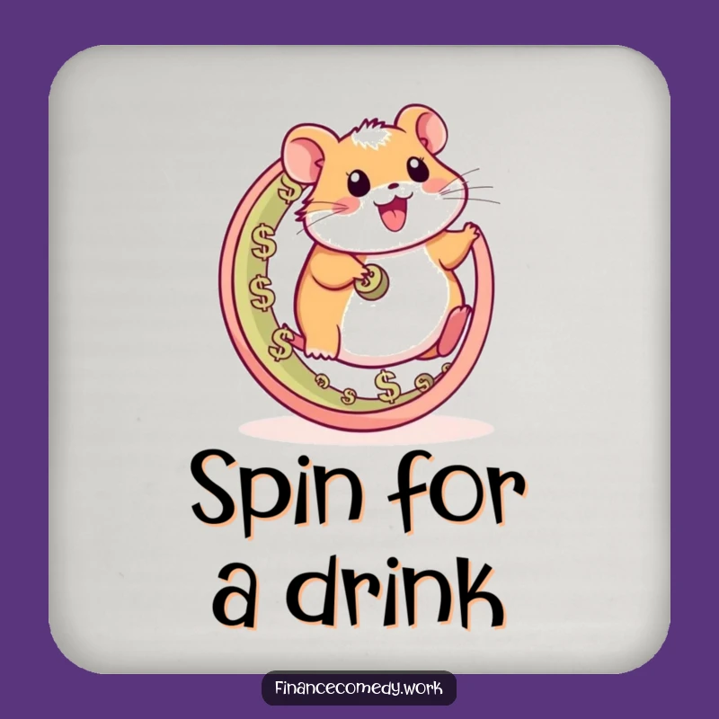 Funny Hamster Coaster: Protect Surfaces with This Hilarious Energy Wheel