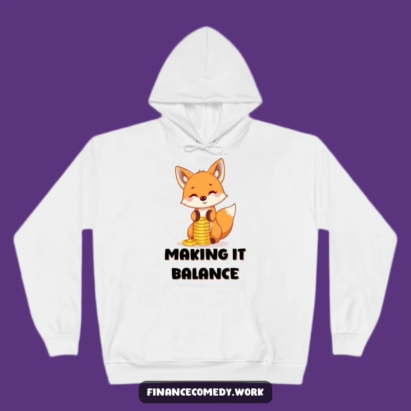 Funny Fox Hoodie: Cozy Up with This Hilarious Coin-Balancing Act